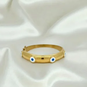 Bracelet Œil Bleu – Acier inoxydable 🇫🇷