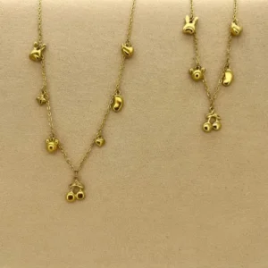 Parure Cherry & Cute Charms – Acier inoxydable 🇫🇷